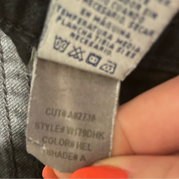 Y2K HUDSON Jeans Womens Size 27 Dark Wash Boot Cut Flap Pockets Vintage Flares - Picture 11 of 11